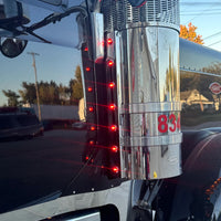 Peterbilt 589 Front/Rear Air Breather Light Mount (Watermelon Lights) - Various Options