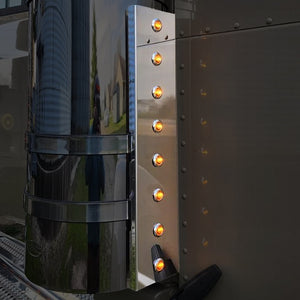 Peterbilt 589 Front/Rear Air Breather Light Mount (Watermelon Lights) - Various Options