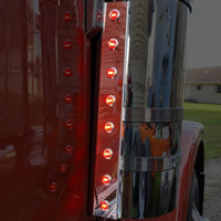 Peterbilt 589 Front/Rear Air Breather Light Mount (Watermelon Lights) - Various Options