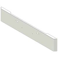 Valley Chrome - Peterbilt 389 18" Mitered End, 45 Degree, Chrome Bumper w Tow Pin Holes