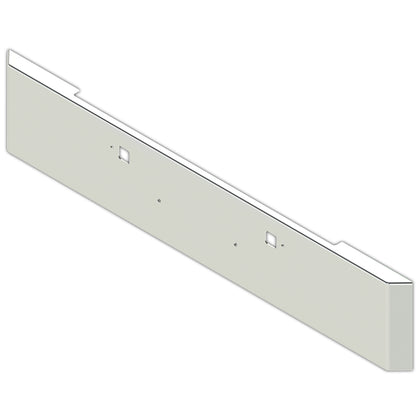 Valley Chrome - Peterbilt 389 18" Mitered End, 45 Degree, Chrome Bumper w Tow Pin Holes