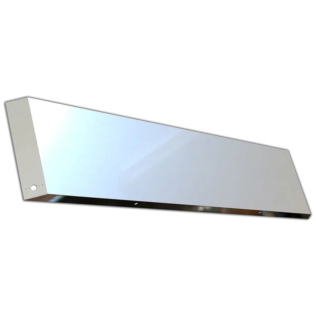 Blind Mount Multi-Fit 22" Stainless Mitered End Bumper with Watermelon Light End Cutouts