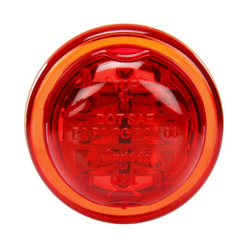 Truck-Lite - 2.5", 10 Series, High Profile, LED, Red Round, 8 Diode, Marker Clearance Light
