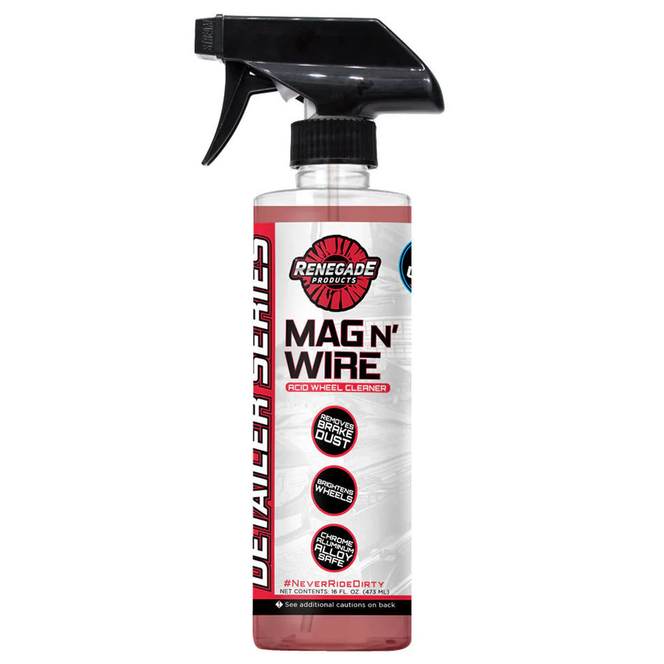 Renegade - Mag N' Wire Acid Wheel Cleaner & Aluminum Brightener - 16 oz. (Each or 12 Pack) - Berube's Truck Accessories
