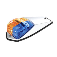 Double Fury 17 LED Light Grakon 5000 Style Square Cab Light (Amber & Blue or Green/Clear Lens)