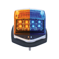 Double Fury 17 LED Light Grakon 5000 Style Square Cab Light (Amber & Blue or Green/Clear Lens)