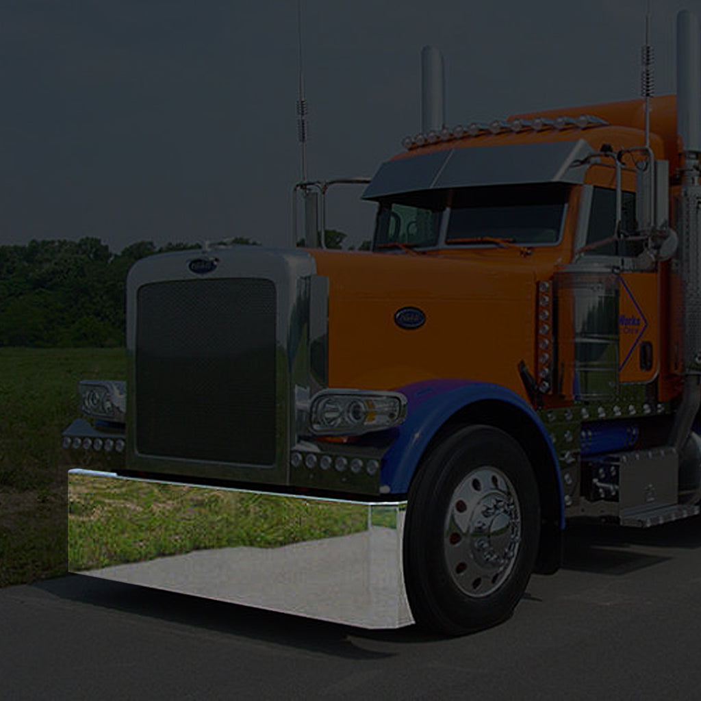 RoadWorks - 20" Blind Mount Stainless Steel Mitered End Bumper