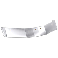 Panelite - Kenworth T680 MidRoof/HighRoof Stainless Steel A-Pillar Turning Vanes Sun Visor