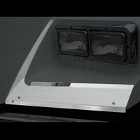 Panelite - 2007+ Kenworth T800 Stainless Steel Curved Glass Fender Guards (Pair)