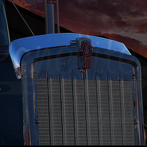 Panelite - Kenworth W900L Stainless Steel Bug Deflector