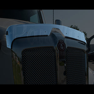 Panelite - 2021+ Kenworth T680 Next Gen/MLU Stainless Steel Bug Deflector