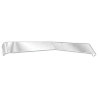 Panelite - Western Star 47X and 49X Trench Roof Stainless Steel Bowtie Style Sun Visor