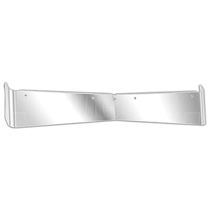 Panelite - Western Star 47X and 49X Trench Roof Stainless Steel Bowtie Style Sun Visor