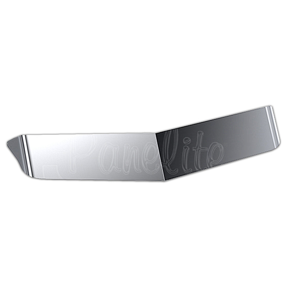 Panelite - Peterbilt 567/579 or Kenworth T680/T880/W990 Low Roof DayCab Stainless Steel Sun Visor