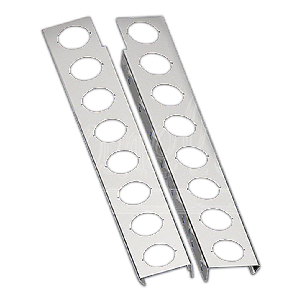 Panelite - 1987+ Peterbilt 389/388/379 or 378 Front Air Cleaner Light Bars (2" Round Light Holes)