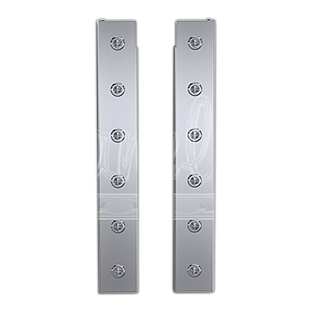 Panelite - 2010+ Peterbilt 388, 389 or Set-Forward Axle 367 15" Premium Rear Air Cleaner Light Boxes - Red LEDs (3/4" Round Lights)