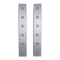 Panelite - 2010+ Peterbilt 388, 389 or Set-Forward Axle 367 15" Premium Rear Air Cleaner Light Boxes - Red LEDs (3/4" Round Lights)