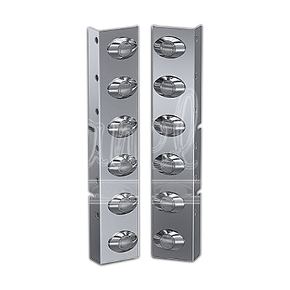 Panelite - 1982+ Kenworth T800 and W900 Standard Rear Air Cleaners Light Boxes - Red LEDs/Clear Lens (6 x M3 Lights)