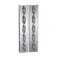 Panelite - 1982+ Kenworth T800 and W900L Standard Air Cleaner Light Boxes - Amber LEDs (5 x M5 Lights)