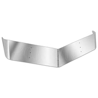 Panelite - 2005+ Peterbilt 384 Standard Low Roof Cab 12" Deep Stainless Steel Sun Visor