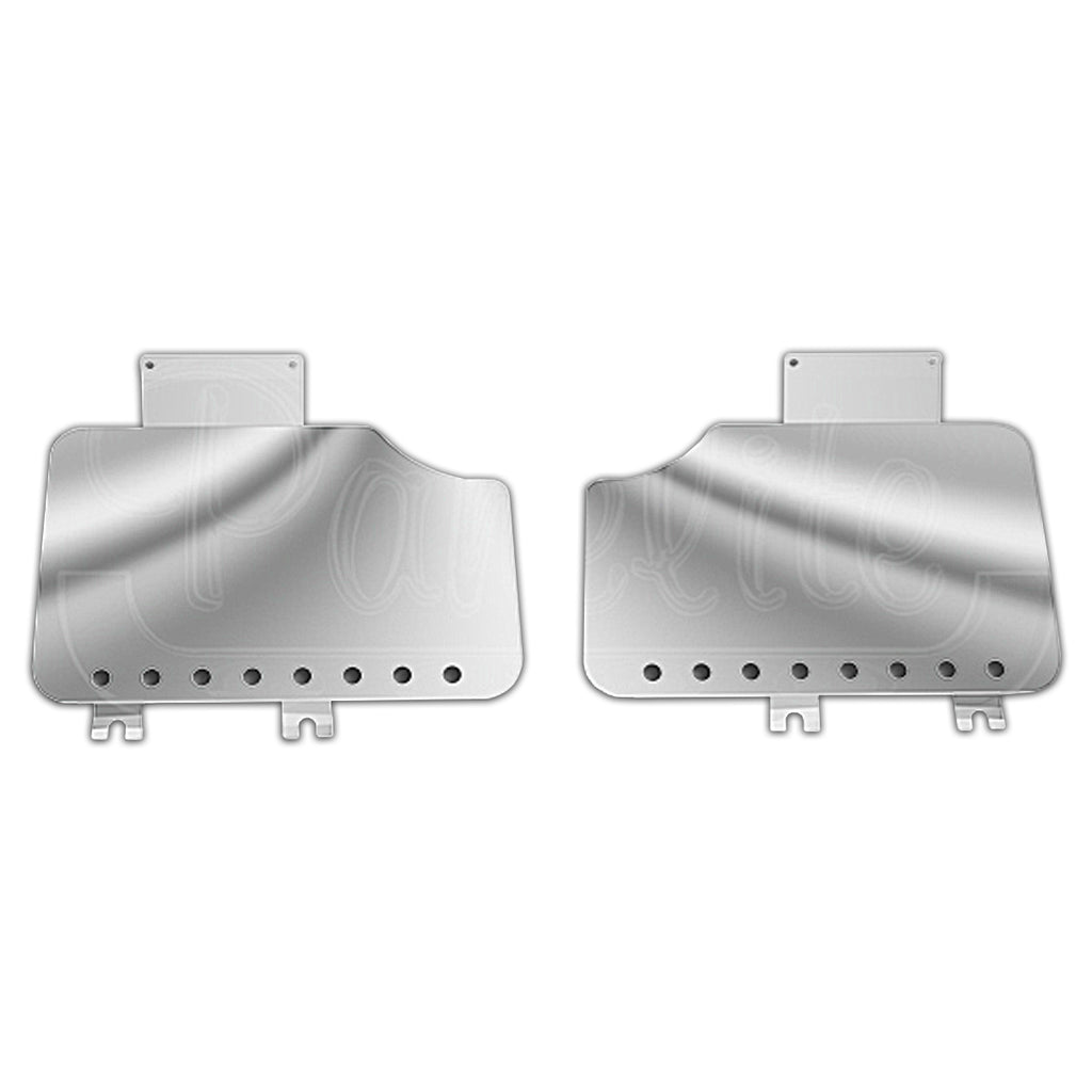 Panelite - Peterbilt 388 or 389 Long Hood Fender Guards with 8 x 3/4" Light Holes (Pair)