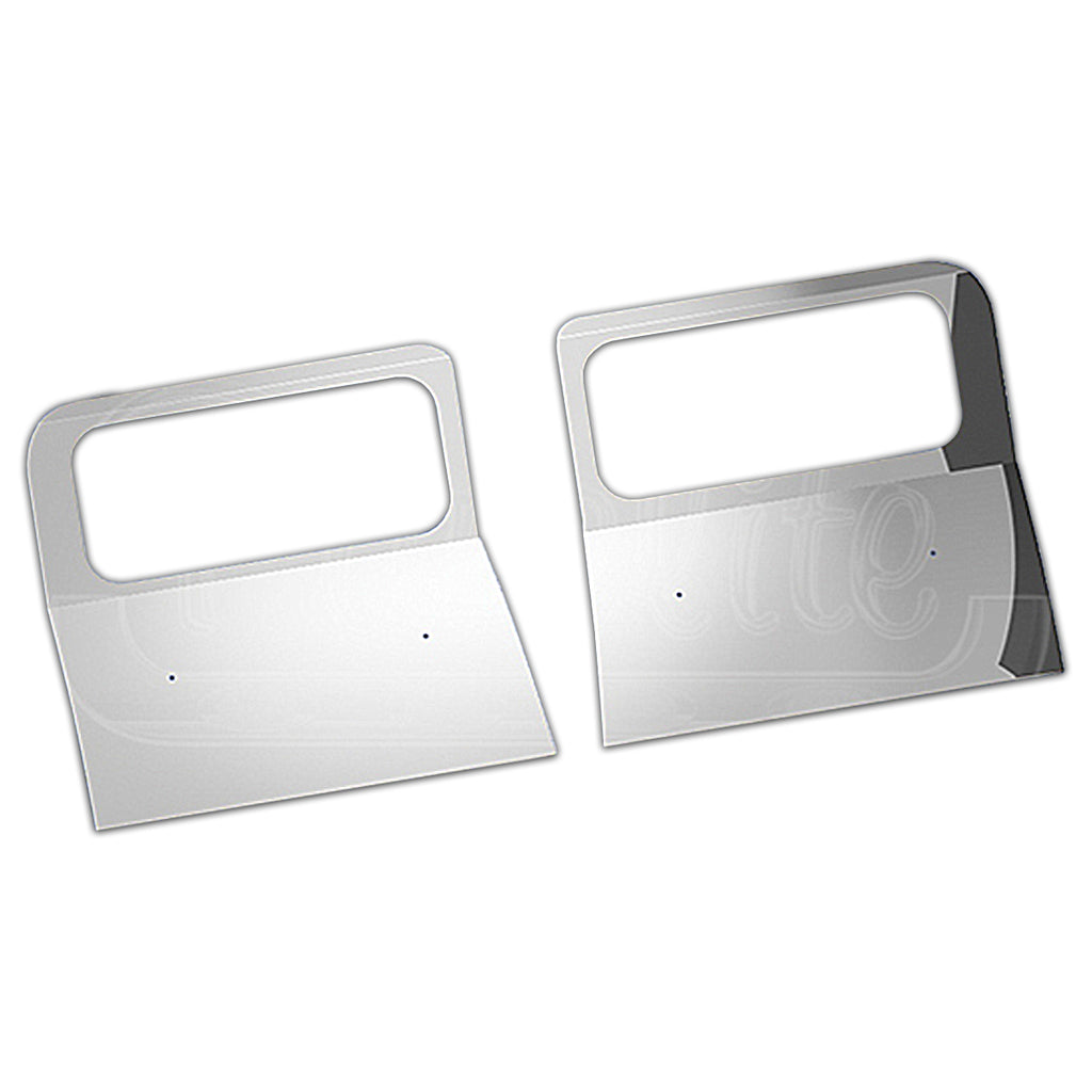 Panelite - 1989-2009 Kenworth W900 or W900B Stainless Steel Headlight Surround Fender Guards (Pair)