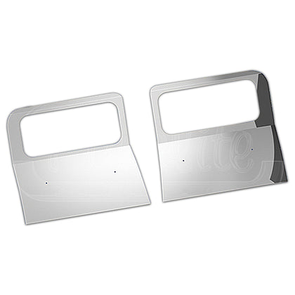 Panelite - 1989-2009 Kenworth W900 or W900B Stainless Steel Headlight Surround Fender Guards (Pair)