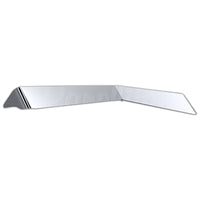 Panelite - Peterbilt 567/579 and Kenworth T680/T880 or W990 Lowroof/Daycab Stainless Steel Reverse Bowtie Sun Visor