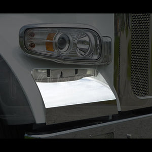 Panelite - 2013+ Peterbilt 567 Blank  304 or 430 Stainless Steel Fender Guards (Pair)