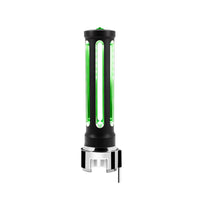 Thread-On Chrome or Matte Black Sonoma Style Gearshift Knob With LED 13/15/18 Speed Adapter (Various Colors)