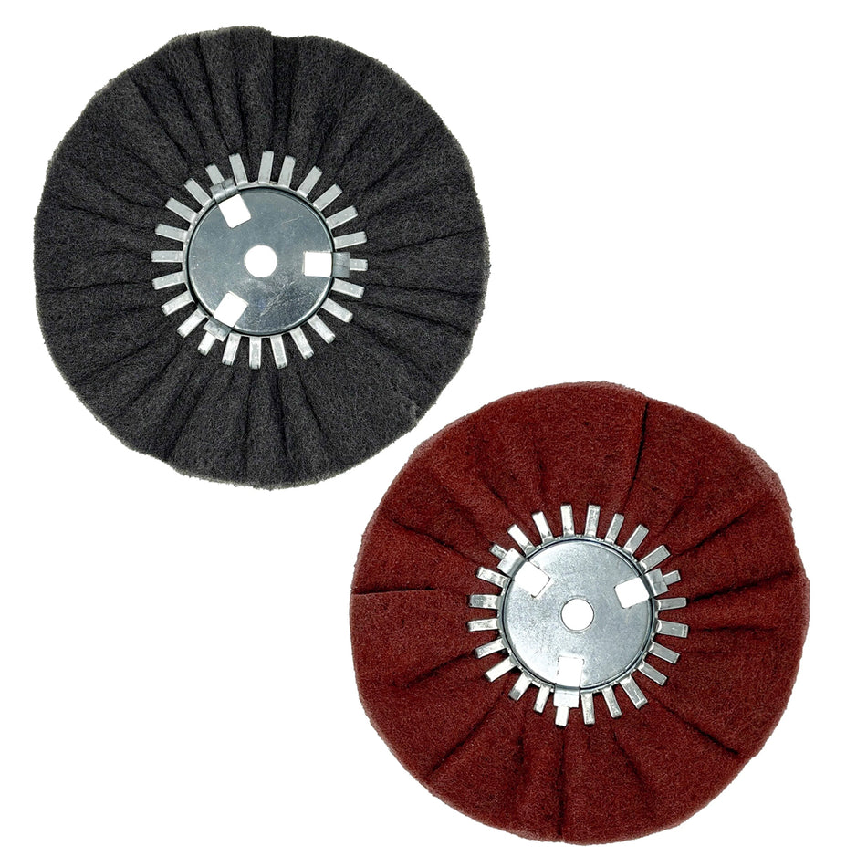 Renegade - 9" Ultra-Fine or Very Fine Satin Airway Buffing Wheel for Angle Grinders
