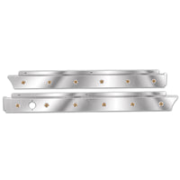 2022+ Peterbilt 567 Set-Forward Axle Cab Exhaust Cab Panels - 6 Amber 3/4″ Round LED Lights