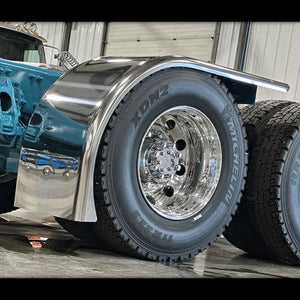 Hogebuilt - 80" 304 Stainless Steel Ultra Lowrider Half Fenders with Flare