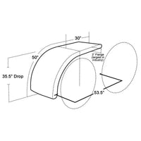 Hogebuilt - 80" 304 Stainless Steel Ultra Lowrider Half Fenders with Flare
