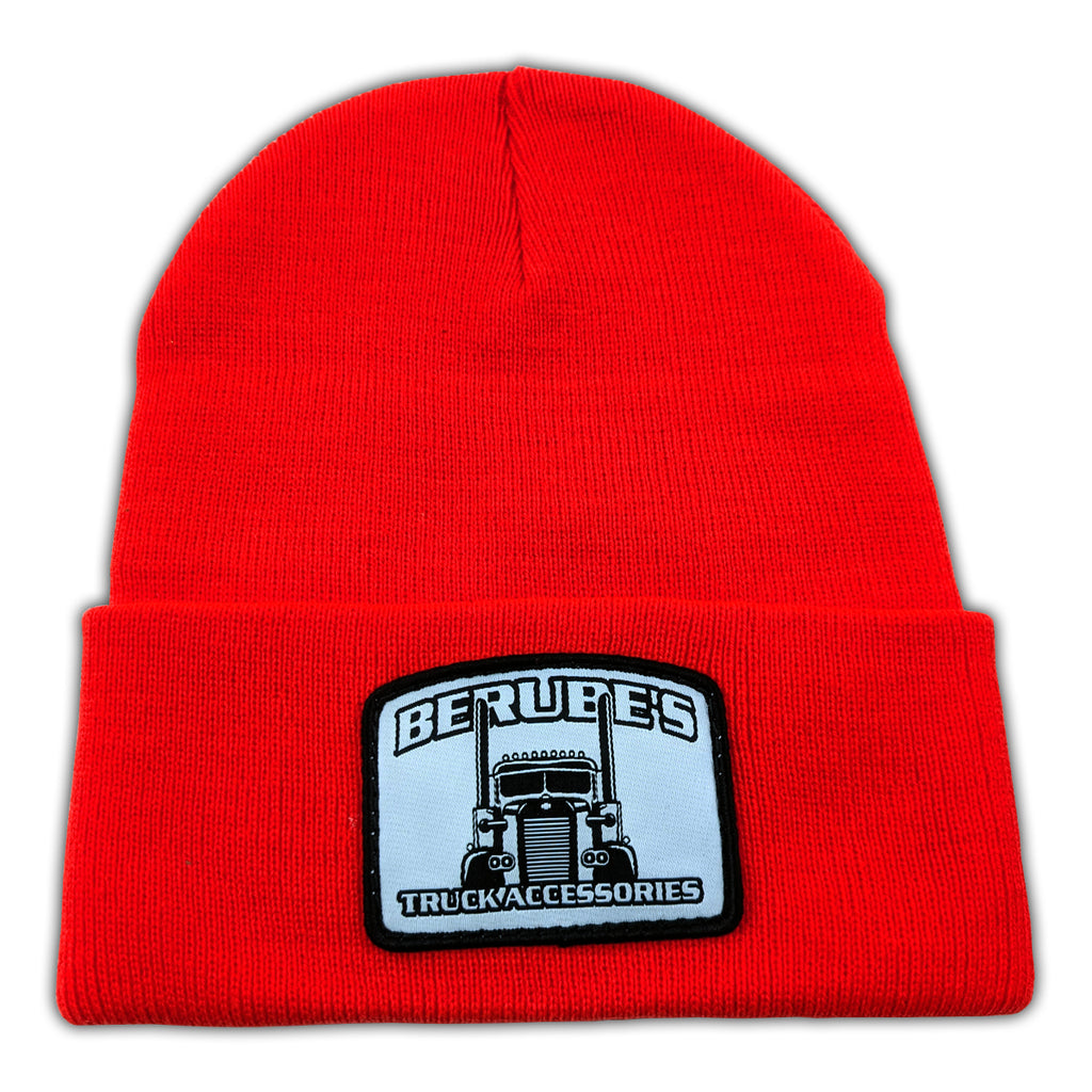 Berube's Sportsman 12″ Cuffed Winter Beanie (Blaze Orange or Heather Navy)