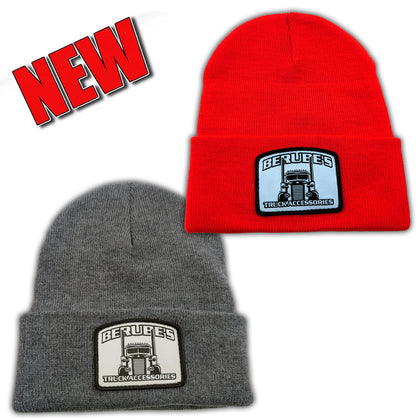 Berube's Sportsman 12″ Cuffed Winter Beanie (Blaze Orange or Heather Navy)