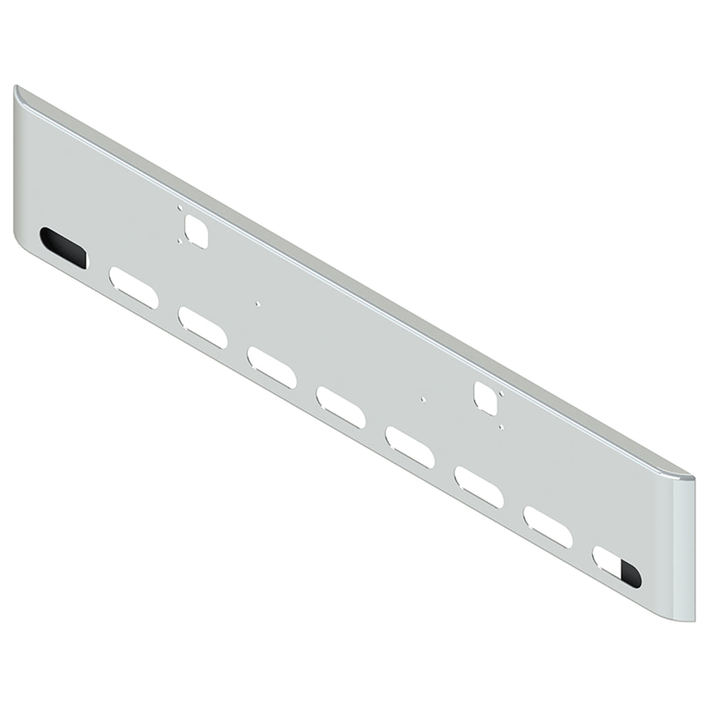 Kenworth W900B or W900L 18" Rolled End Square 7GA Steel Chrome Bumper