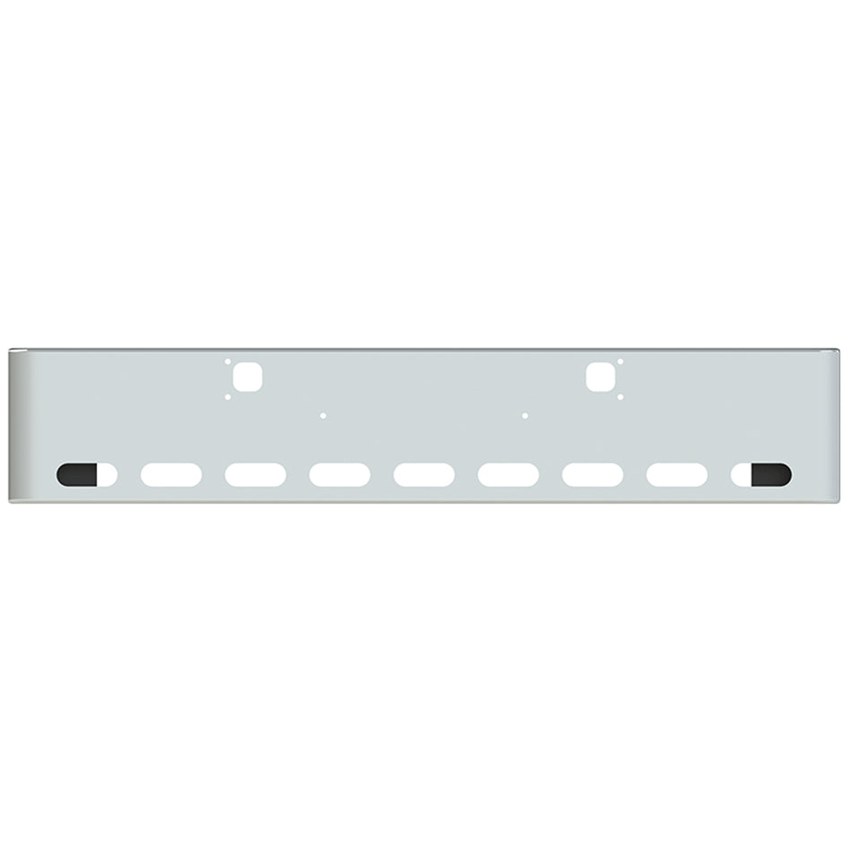 Kenworth W900B or W900L 18" Rolled End Square 7GA Steel Chrome Bumper