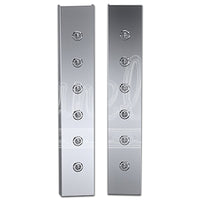 1982+ Kenworth W900L Standard Front Air Cleaner Light Boxes w 6 x 3/4" LED Lights (Amber/Clear)