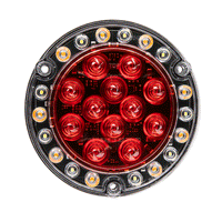 Maxxima - 5.5" Round Hybrid Combination Stop/Turn/Tail Warning Light