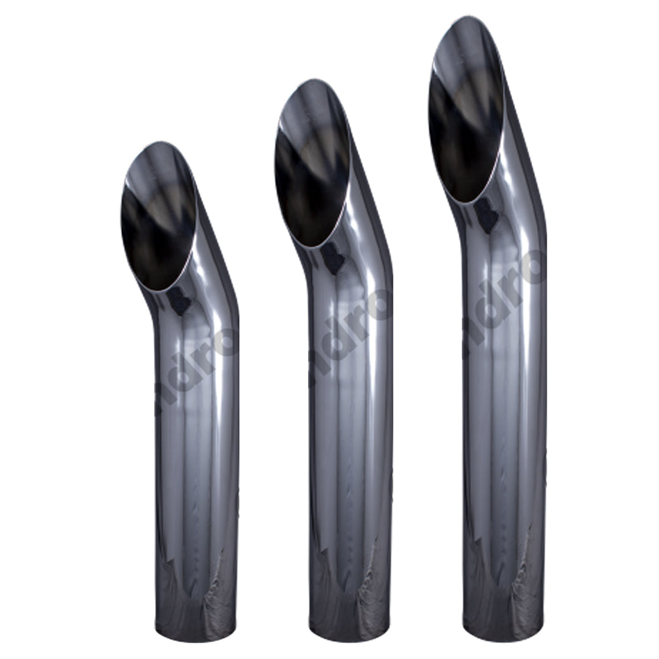 Grand Rock - 8" x 54", 60" or 68" Aussie Cut O.D. Chrome Spool Pipe