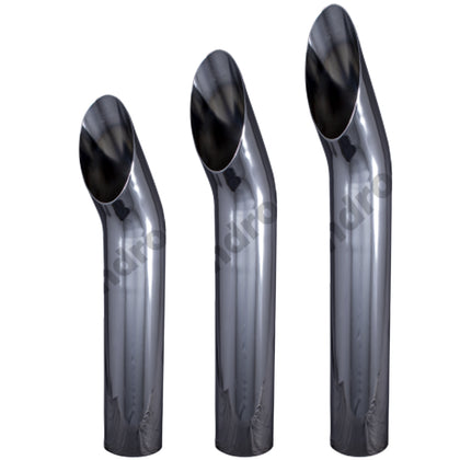 Grand Rock - 8" x 54", 60" or 68" Aussie O.D. Chrome Spool Pipe (Bottom)