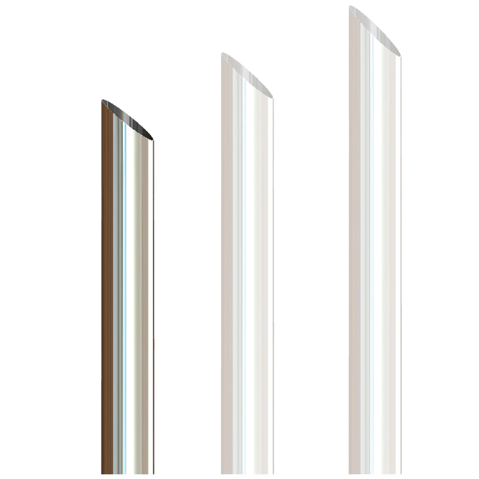 Grand Rock - 7" x 54", 60", or 68" O.D. Chrome Miter Cut Exhaust Stack