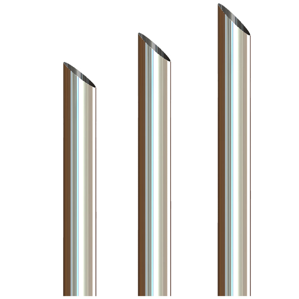 Grand Rock - 8" x 54", 60" or 68" O.D. Chrome Miter Cut Exhaust Stack