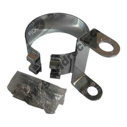 Grand Rock - 3" x 6", 7" or 8" Exhaust Stack Chrome Slide Mount Bracket