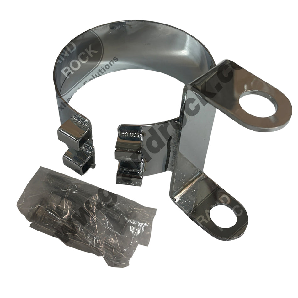 Grand Rock - 3" x 6", 7" or 8" Exhaust Stack Chrome Slide Mount Bracket