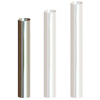 Grand Rock - 7" x 54", 60" or 68" O.D. Straight Cut Chrome Exhaust Stack