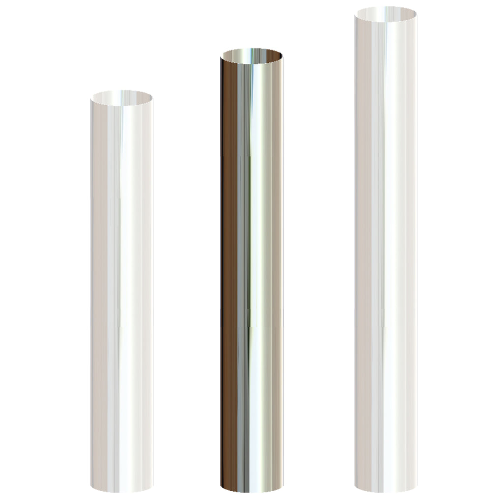 Grand Rock - 7" x 54", 60" or 68" O.D. Straight Cut Chrome Exhaust Stack