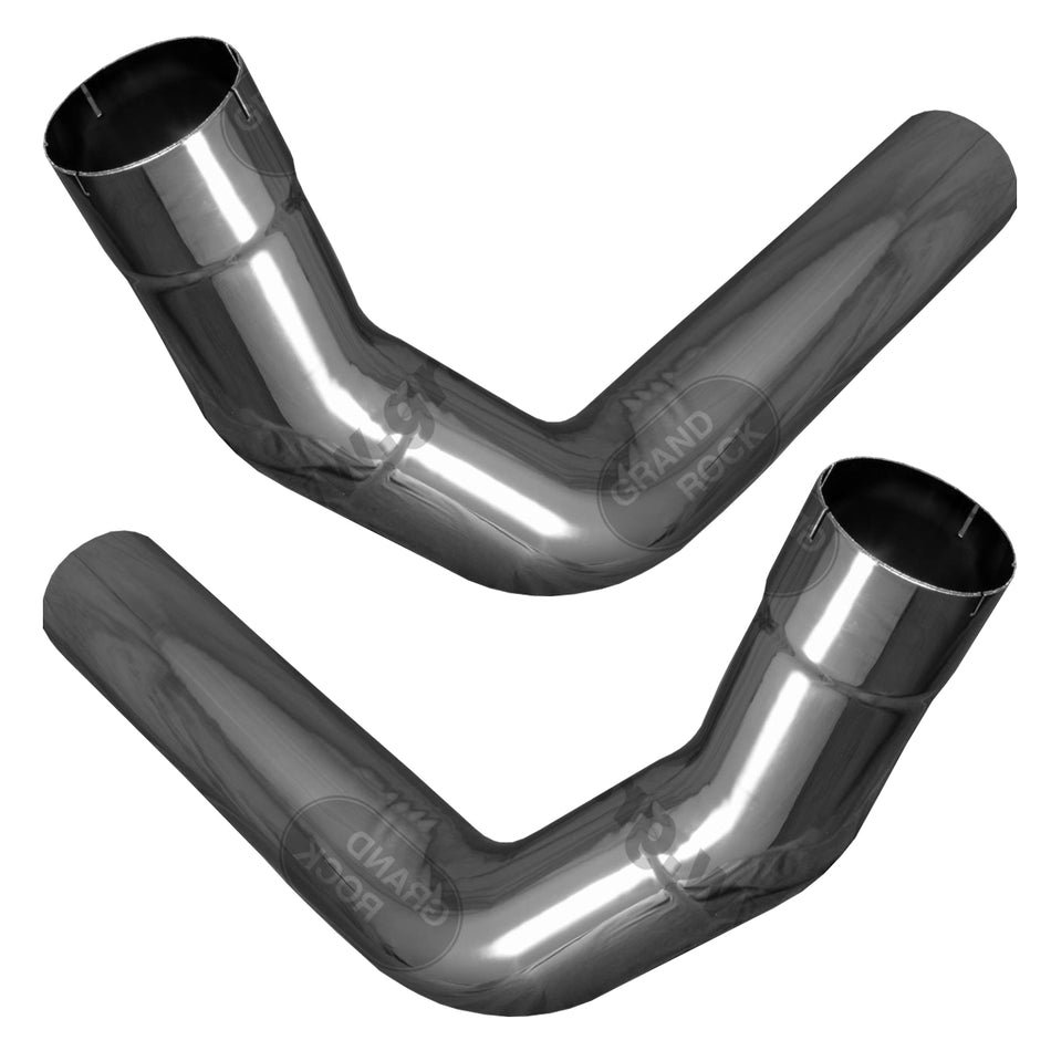 Grand Rock - Tapered 6" 2-Bend Chrome O.D. R5" O.D. (Left or Right)