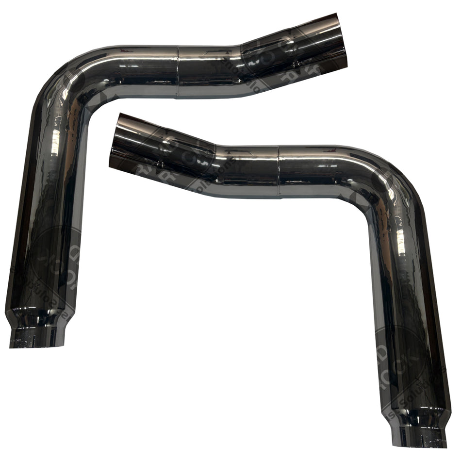 Grand Rock - Tapered 7" 2-Bend O.D. Reduced to 5" Chrome Exhaust Elbow (Left or Right)